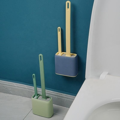Deep Cleaning Sikat Pembersih Mangkuk Toilet Pemegang Anti Bocor Wall Mounted Holder