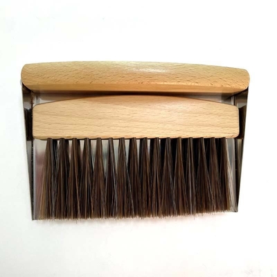 Set Sapu Kayu dan Pengki 13X8X4Cm, Alat Pembersih Meja