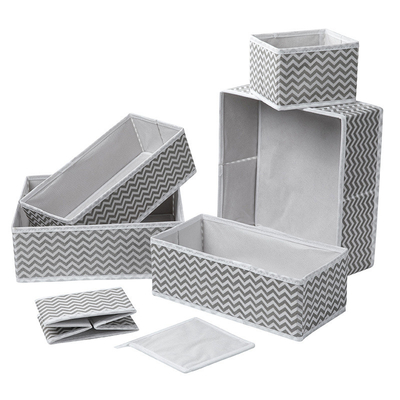 Kotak Penyimpanan Kain Lipat 1.5mm Paper Board Drawer Organizer Cube