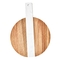 Talenan dapur bulat Talenan penyambungan kayu akasia marmer dengan pegangan