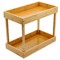 2 Tier Sustainable Bamboo Spice Rack Organizer Cabinet Shelf Untuk Kamar Mandi
