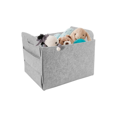 Custom Modern Storage Baskets Set 100% Polyester Felt Container Untuk Mengorganisir Barang Rumah