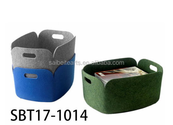 2024 Hot Selling Modern Foldable Household Storage Container Dibuat Dari 100% Polyester Felt