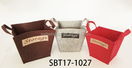 2024 Hot Selling Modern Foldable Household Storage Container Dibuat Dari 100% Polyester Felt