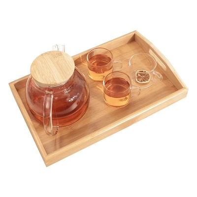 Eco Friendly Bamboo Rectangular Tray Dengan Desain Modern Berkelanjutan Dan Palet Warna Alami