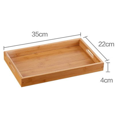Eco Friendly Bamboo Rectangular Tray Dengan Desain Modern Berkelanjutan Dan Palet Warna Alami