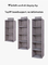Enam Kompartemen Non Woven Storage Hanging Closet Shelf 27 * 27 * 80cm