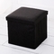 Kotak Penyimpanan Linen Kursi Empuk Penyimpanan Ottoman Cube 30 * 30 * 30cm