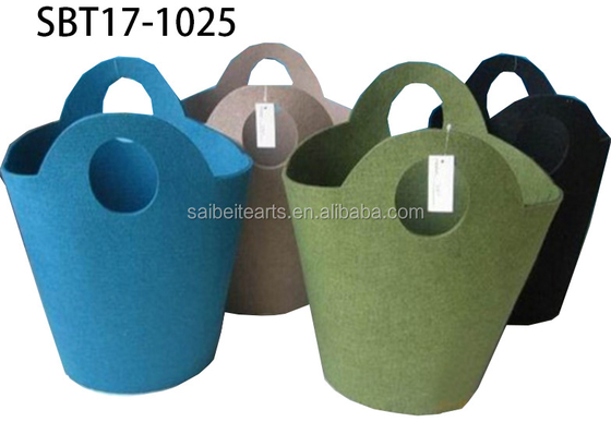 2024 Hot Selling Modern Foldable Household Storage Container Dibuat Dari 100% Polyester Felt
