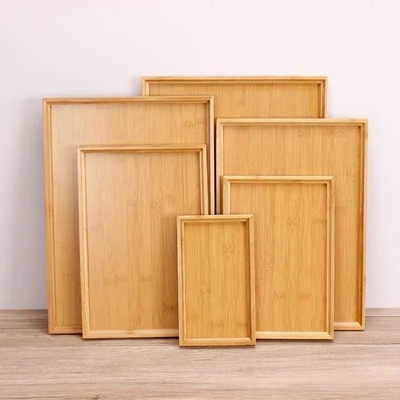 Eco Friendly Bamboo Kitchen Towel Holder Custom Logo Tray Kayu Set Untuk Memasak